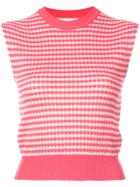 Marni Sleeveless Patterned Knit Top - Pink & Purple
