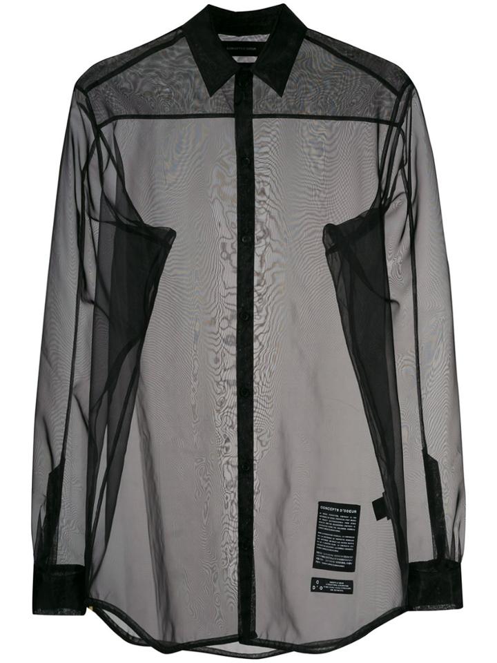 Odeur 251413-overshirt-blacksheer