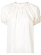 Co Embroidered Motif Blouse - White