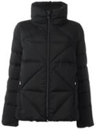 Fay Quilted High Neck Puffer Jacket, Women's, Size: Large, Black, Feather Down/polyamide/spandex/elastane