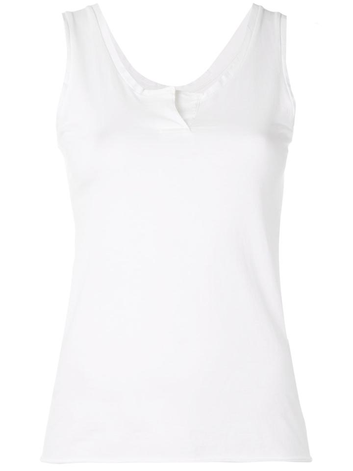 Kristensen Du Nord - Vest Top - Women - Cotton - 2, White, Cotton