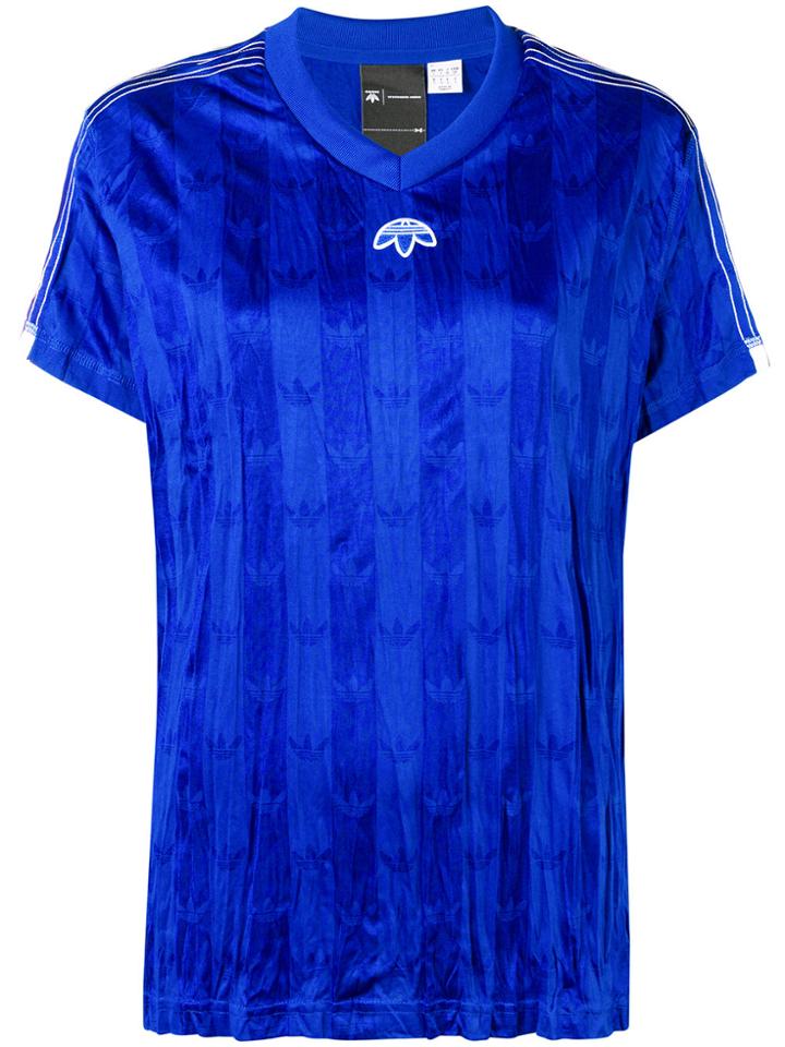 Adidas Originals By Alexander Wang V-neck Jersey - Blue