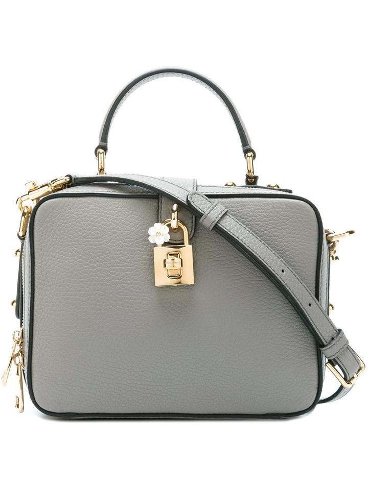 Dolce & Gabbana 'rosaria' Box Tote, Women's, Grey