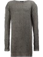 Lost & Found Ria Dunn Long Sleeved Knitted Sweatshirt - Grey