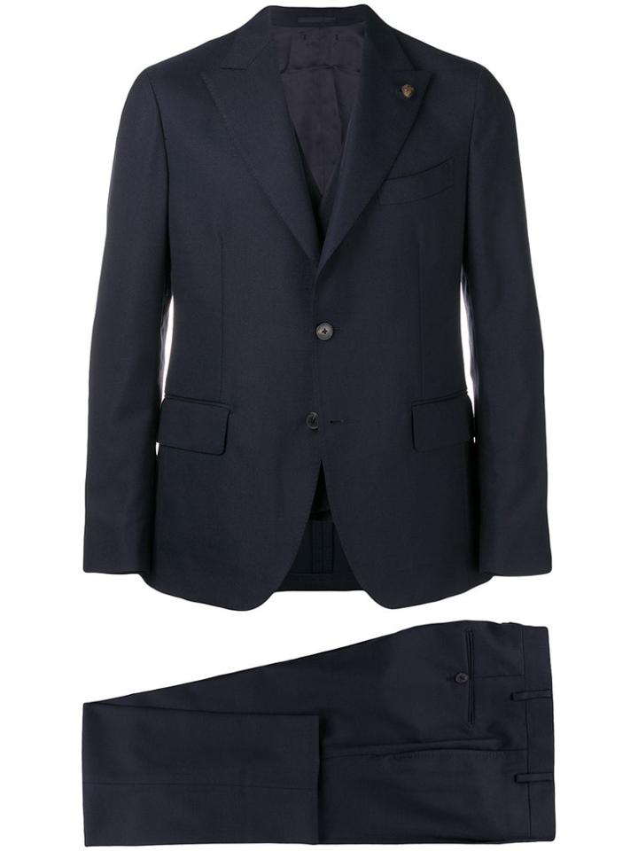 Gabriele Pasini Two Piece Slim-fit Suit - Blue