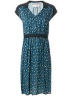 Cotélac Printed Midi Dress - Blue