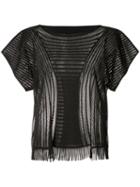 Pleats Please By Issey Miyake - A-poc Motion Blouse - Women - Nylon/polyester/polyurethane - 3, Women's, Black, Nylon/polyester/polyurethane