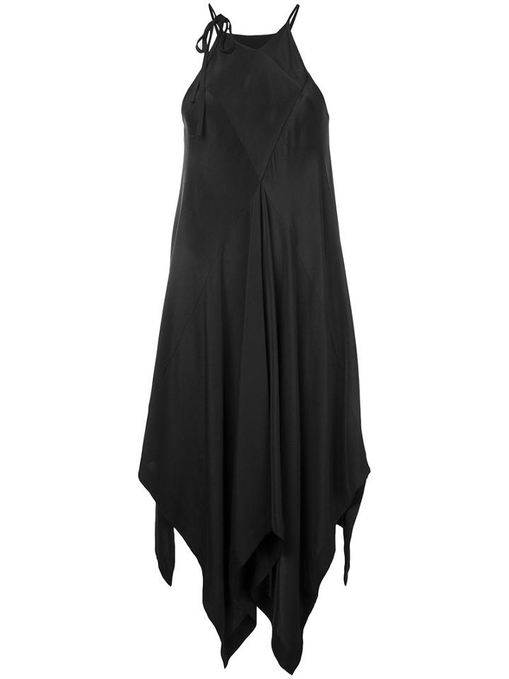 Kitx Draped Dress, Women's, Size: 12, Black, Silk