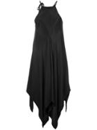 Kitx Draped Dress, Women's, Size: 12, Black, Silk
