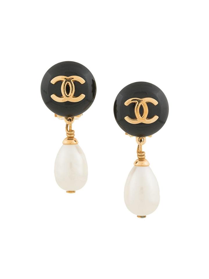 Chanel Vintage Cc Earrings - Multicolour