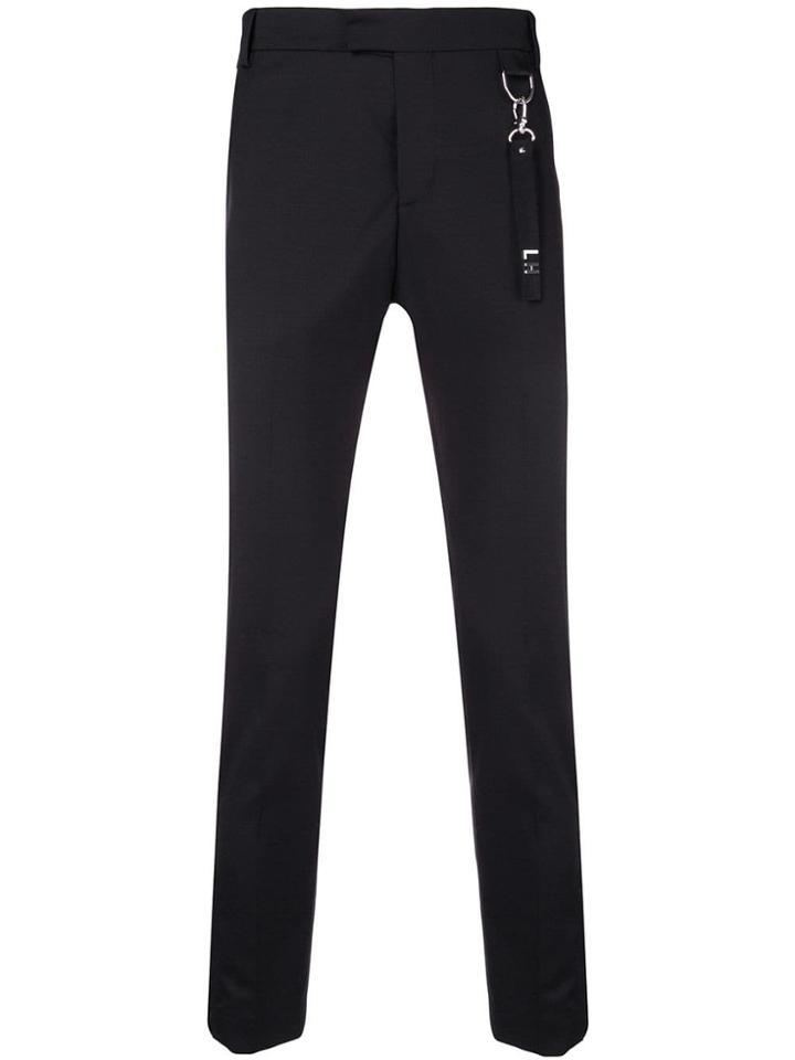 Les Hommes Cropped Classic Trousers - Black