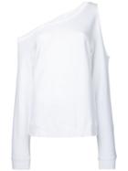 Rta - Cut-out Sweatshirt - Women - Cotton - S, White, Cotton