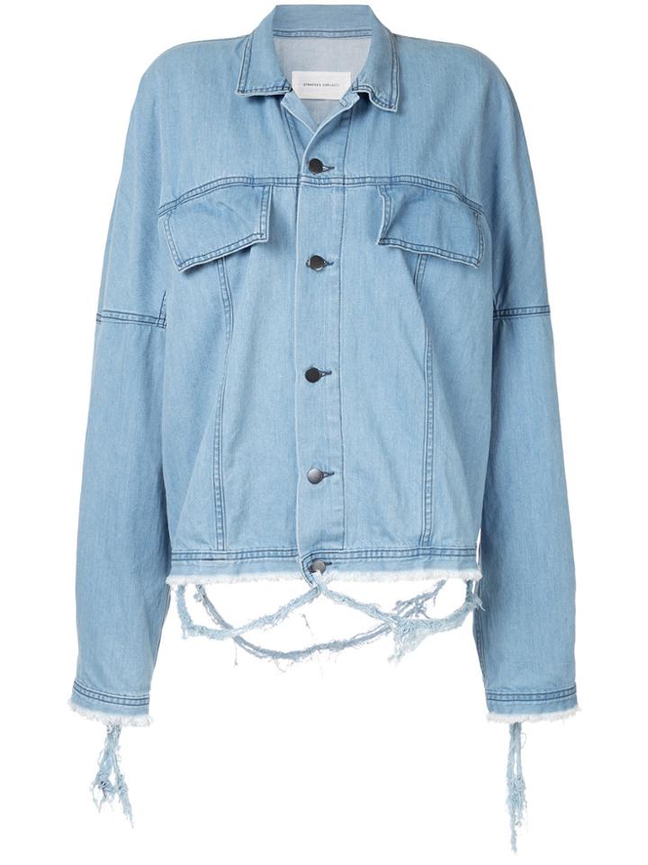 Strateas Carlucci Oversized Denim Jacket - Blue