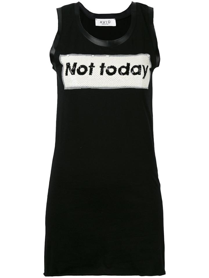 Aviù - Sequined Top - Women - Cotton/polyester/spandex/elastane - 42, Black, Cotton/polyester/spandex/elastane