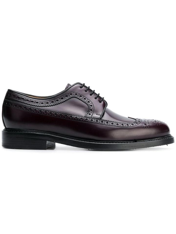 Berwick Shoes Classic Lace-up Brogues - Purple