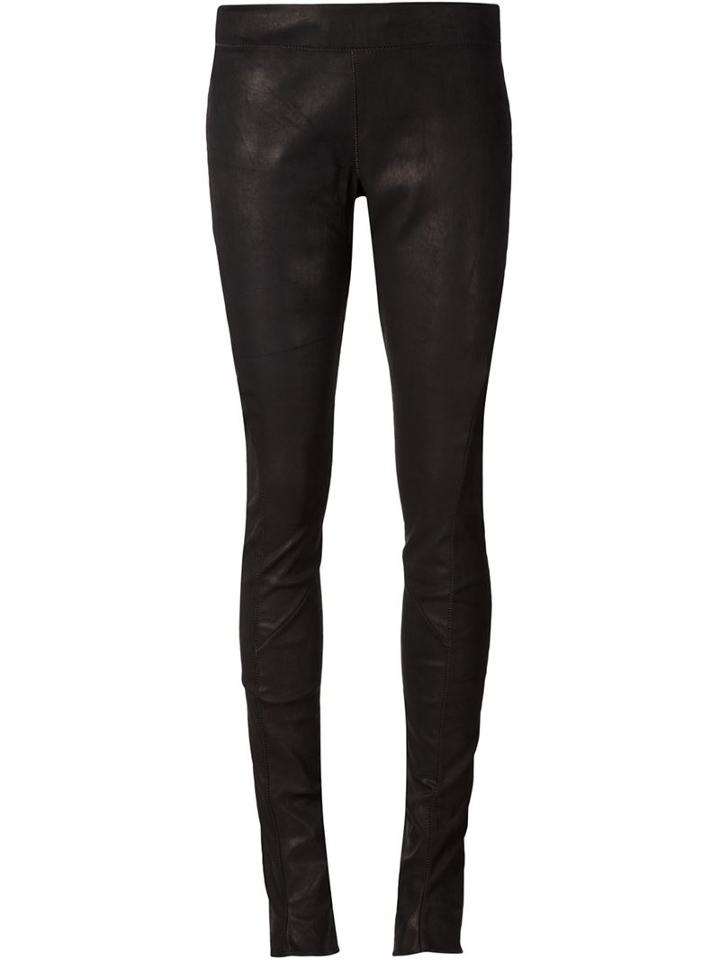 Isaac Sellam Experience Skinny Trousers, Women's, Size: 40, Black, Lamb Skin