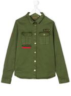 Zadig & Voltaire Kids Military Shirt - Green