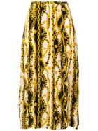 Rixo Georgia Printed Skirt - Yellow