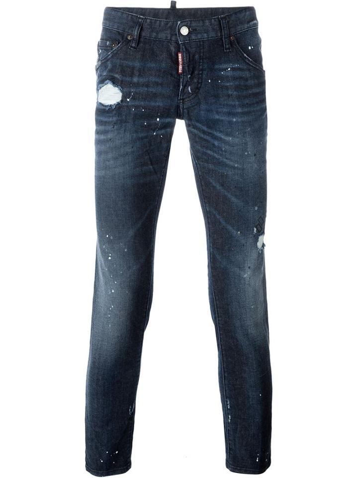 Dsquared2 Clement Jeans, Men's, Size: 50, Blue, Cotton/spandex/elastane/polyester