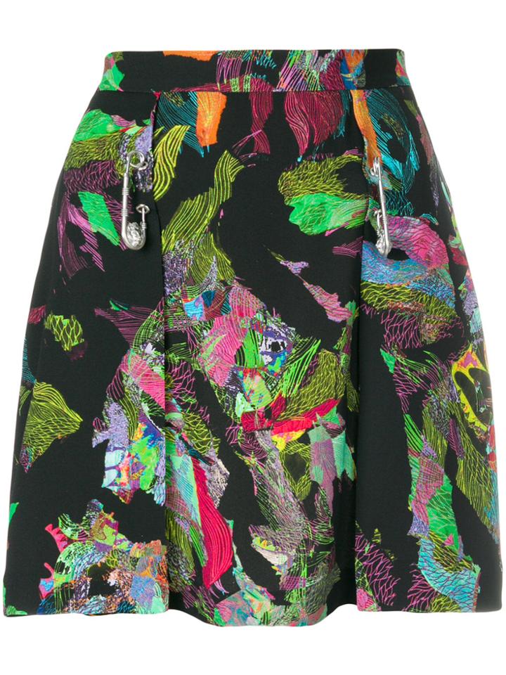 Versus Printed Mini Skirt - Black