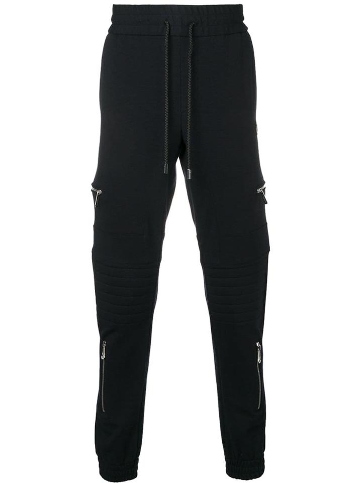 Philipp Plein Zip Detail Track Pants - Blue