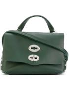 Zanellato - Stud Detail Cross Body Bag - Women - Leather - One Size, Green, Leather