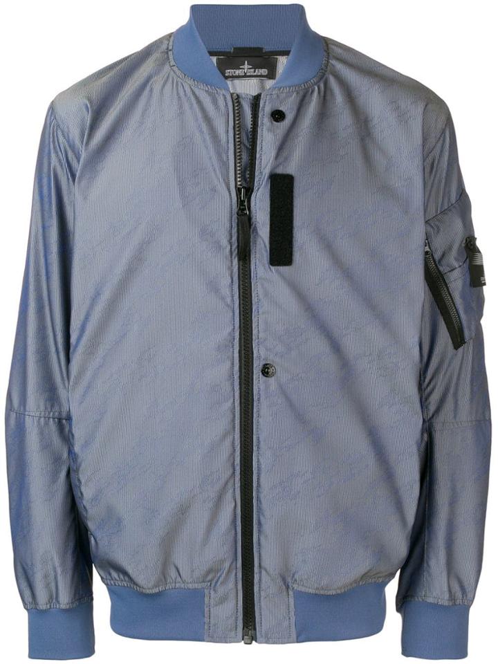 Stone Island Shadow Project Corduroy Bomber Jacket - Blue