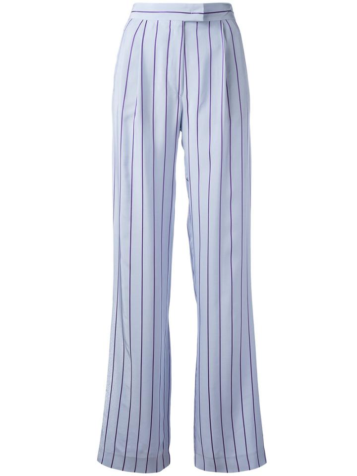 Etro Striped Trousers, Women's, Size: 42, Pink/purple, Viscose