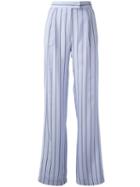 Etro Striped Trousers, Women's, Size: 42, Pink/purple, Viscose