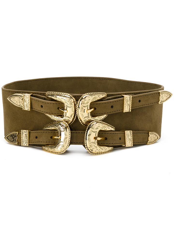 B-low The Belt Double Buckle Belt - Green