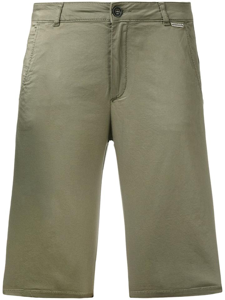 Woolrich - Fitted Shorts - Women - Cotton/spandex/elastane - 29, Green, Cotton/spandex/elastane