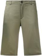 Woolrich - Fitted Shorts - Women - Cotton/spandex/elastane - 29, Green, Cotton/spandex/elastane