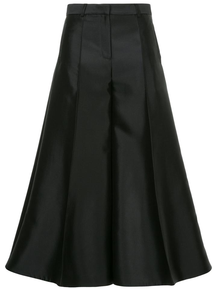 Rokh Flared Palazzo Trousers - Black