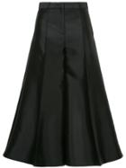 Rokh Flared Palazzo Trousers - Black