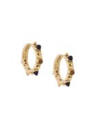 Dubini 18kt Yellow Gold Punta Di Diamante Hoops