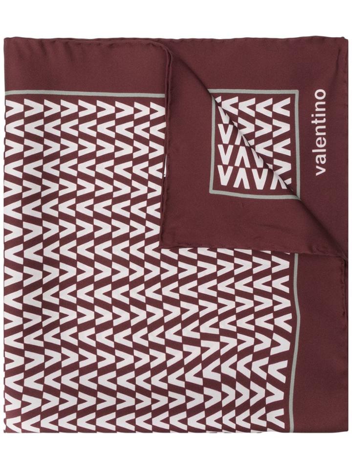 Valentino Logo Neckerchief - Red