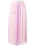 Agnona Tulle Midi Skirt, Women's, Size: Xs, Pink/purple, Silk/cotton/spandex/elastane/silk