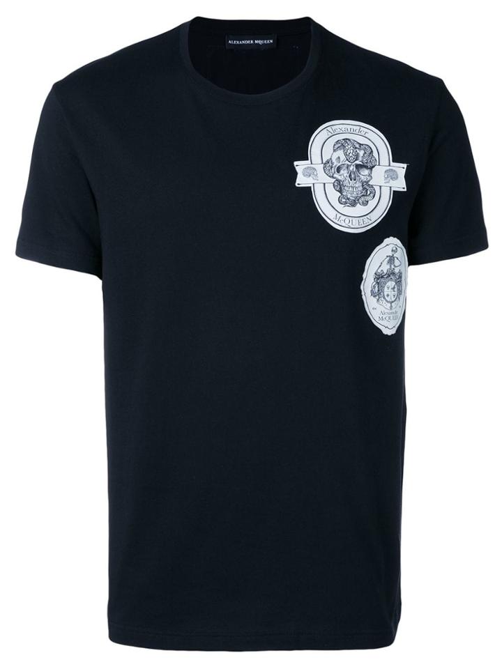 Alexander Mcqueen Logo Patch T-shirt - Black