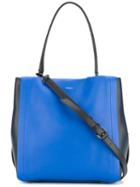 Dkny Contrast Tote Bag, Women's, Blue, Leather