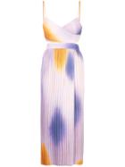 A.l.c. Tie-dye Flared Dress - Orange