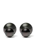 Yoko London 18kt White Gold Duet Tahitian Pearl Earrings - 7 White