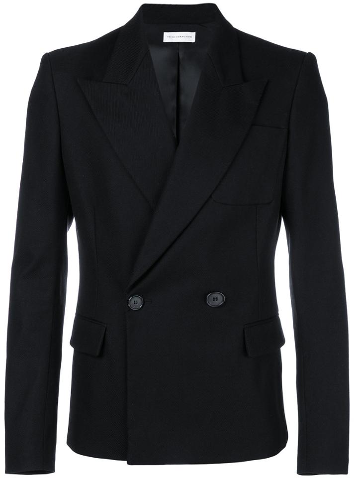 Faith Connexion Double-breasted Fitted Blazer - Blue