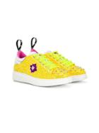 John Richmond Junior Teen Glitter Sneakers - Yellow