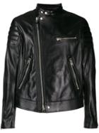 Tom Ford Leather Biker Jacket - Black