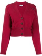 Brunello Cucinelli V-neck Button Cardigan - Red