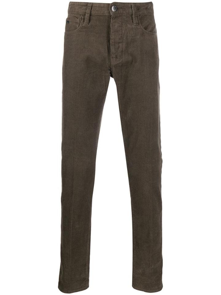 Emporio Armani Corduroy Jeans - Brown