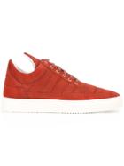 Filling Pieces Low Top Padded Sneakers - Red