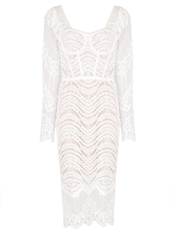 Jonathan Simkhai Long-sleeve Embroidered Dress - White