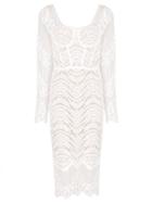 Jonathan Simkhai Long-sleeve Embroidered Dress - White