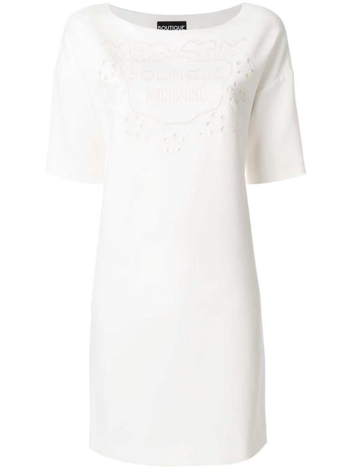 Boutique Moschino Cut Out T-shirt Dress - Nude & Neutrals